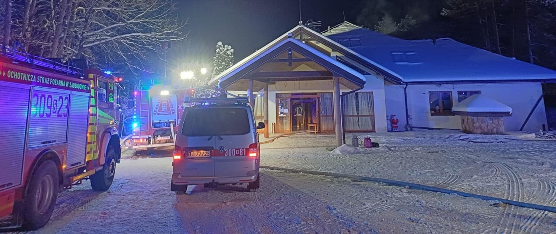 Strażacy podczas działań