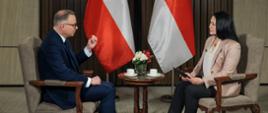 Prezydent Andrzej Duda podczas wywiadu dla CNA.