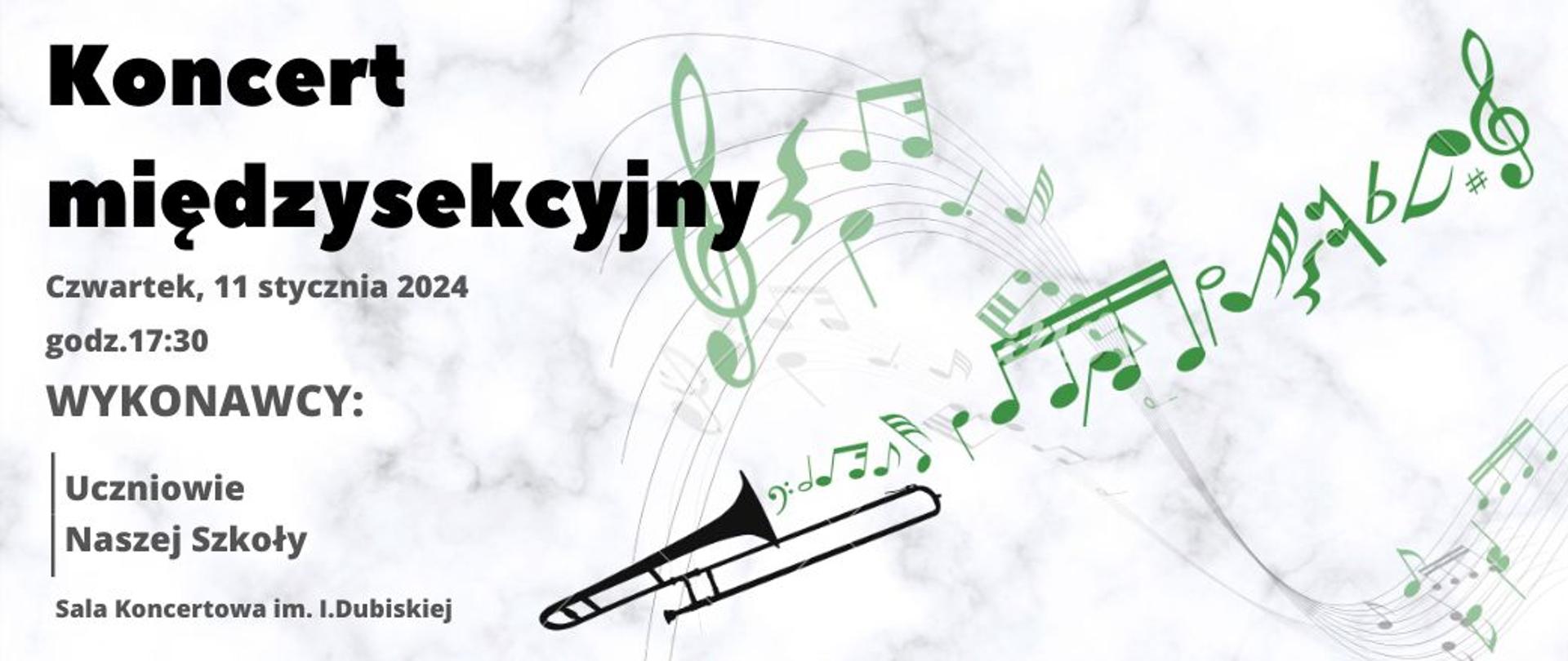 Koncert międzysekcyjny 11.01.2024 baner