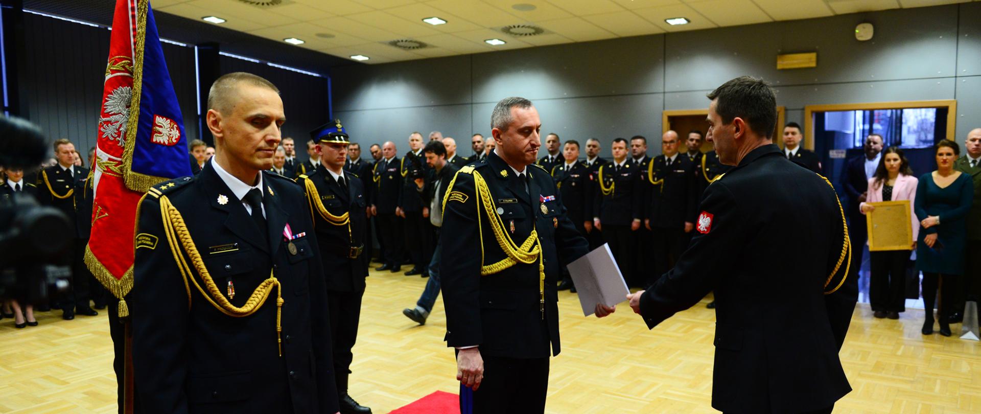 Uroczystość zdania i przyjęcia obowiązków na stanowisku Małopolskiego Komendanta Wojewódzkiego Państwowej Straży Pożarnej