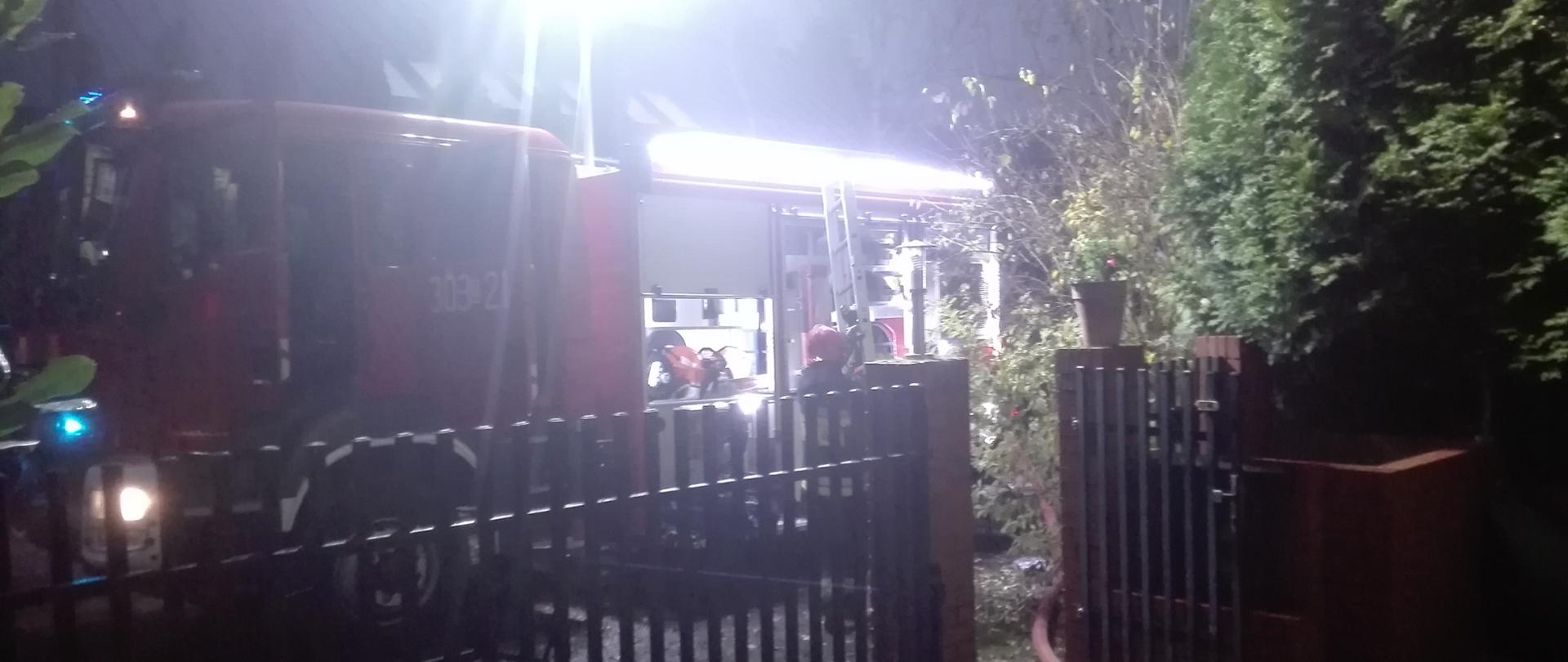 Pożar poddasza przy ulicy Kredowej