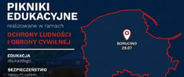 Część plakatu informująca o pikniku edukacyjnym