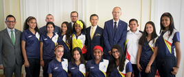 Spotkanie z uczestnikami programu promocji dyplomacji sportowej z Kolumbii