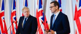 Premierzy Polski i Wielkiej Brytanii.