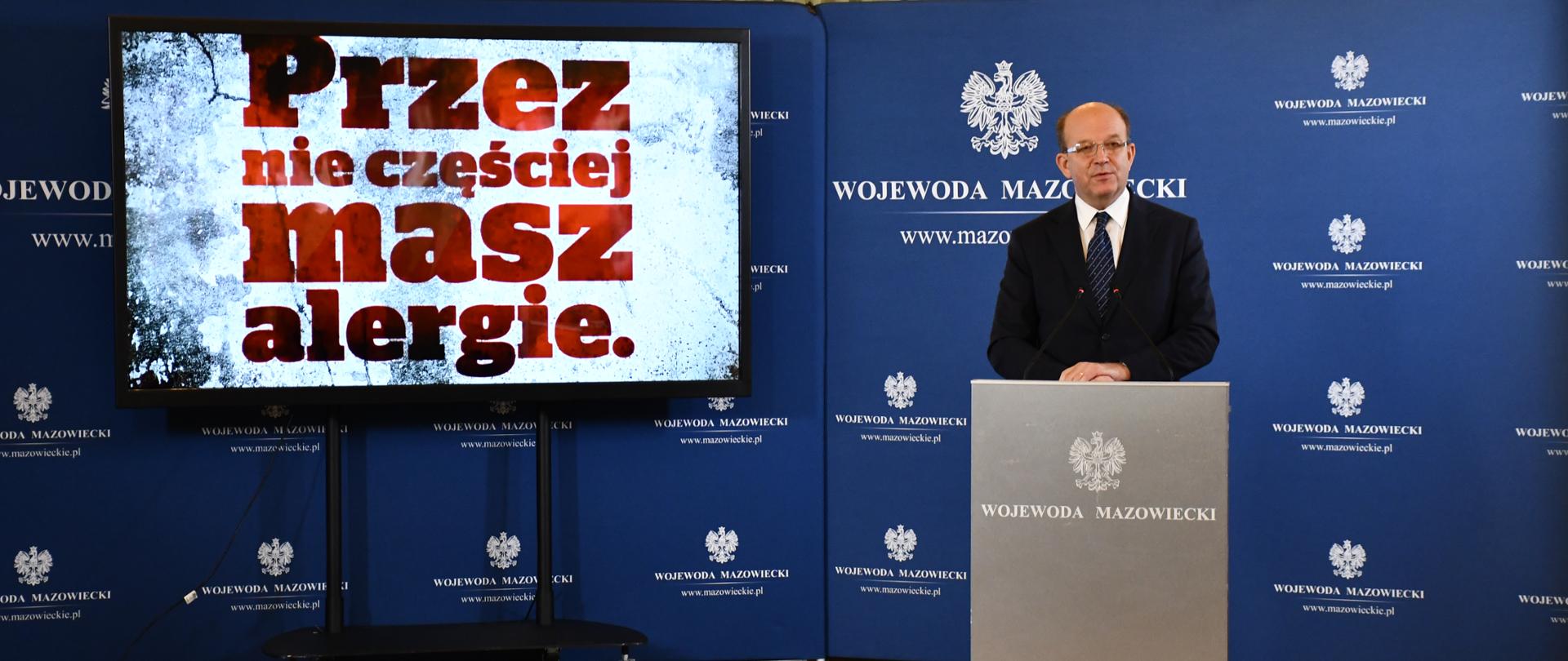 Konferencja prasowa w ramach kampanii Wojewody Mazowieckiego „Czyste Mazowieckie – 2021 r.” oraz „Edukacja przeciwpowodziowa dzieci i młodzieży”. 