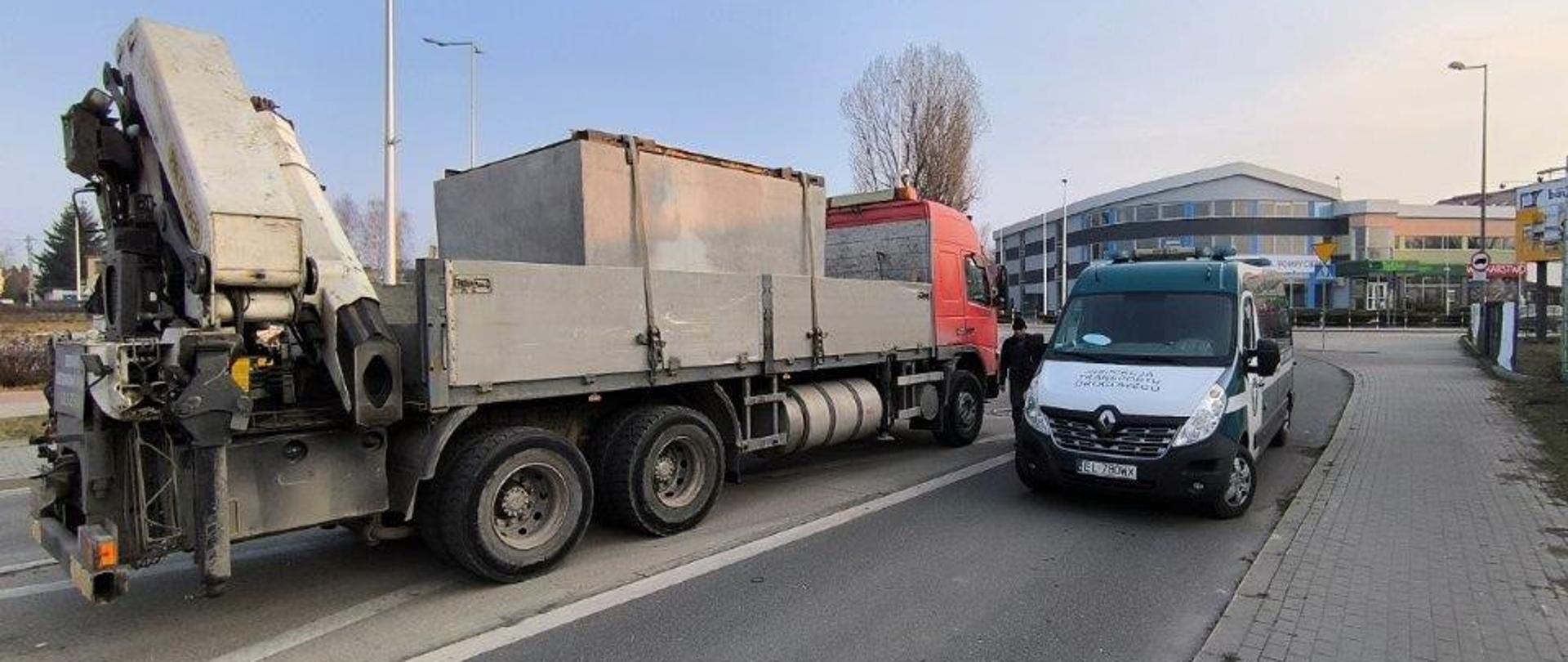 Przeważone pojazdy w Piotrkowie Trybunalskim i Łodzi