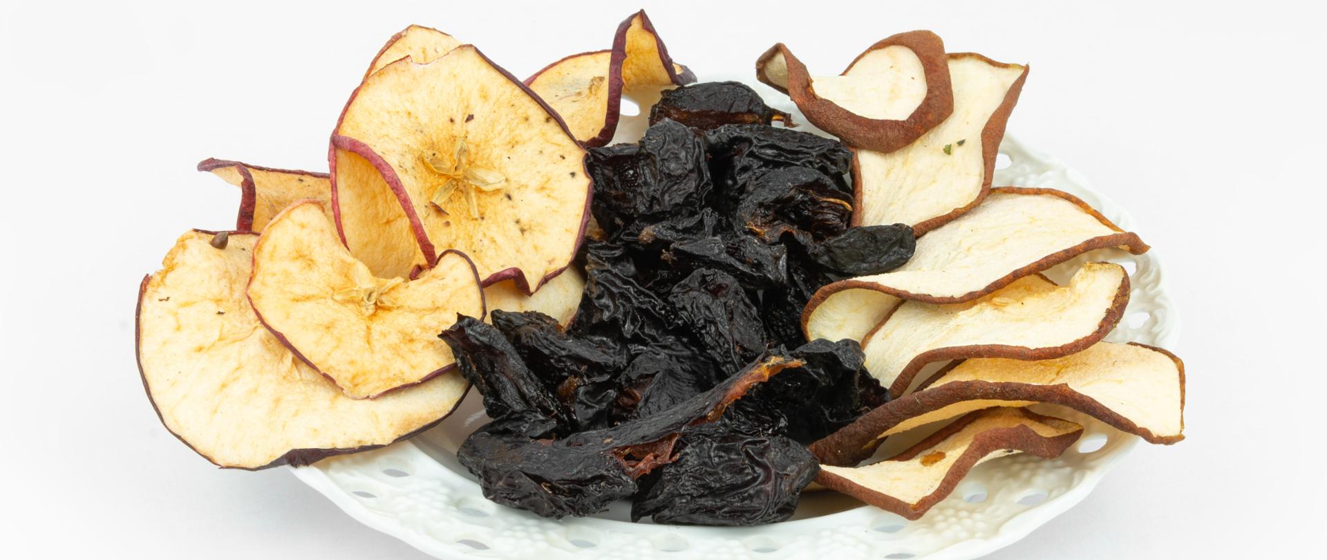 jabłka gruszki śliwki suszone z Wandalina