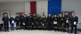 Zdjęcie grupowe uczestników szkolenia podstawowego OSP