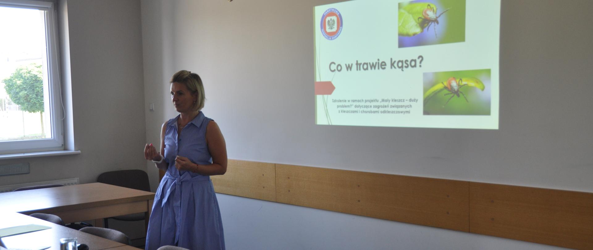 Renata Drygas prowadząca spotkanie