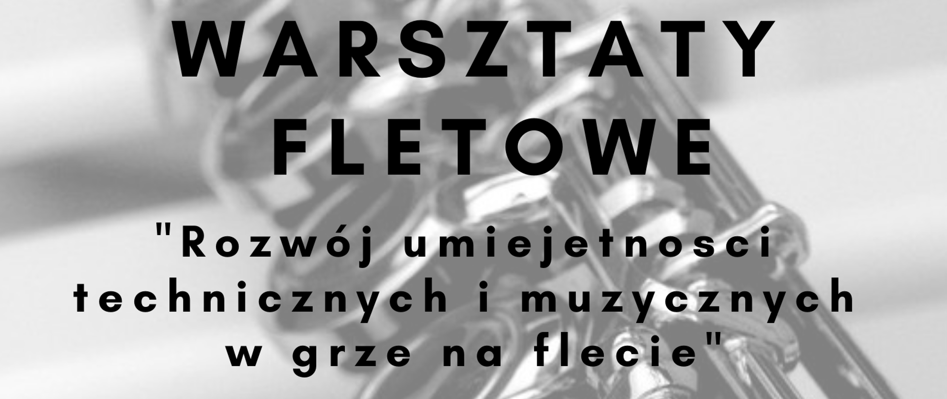 Zdjęcie fletu na czarno-białym tle