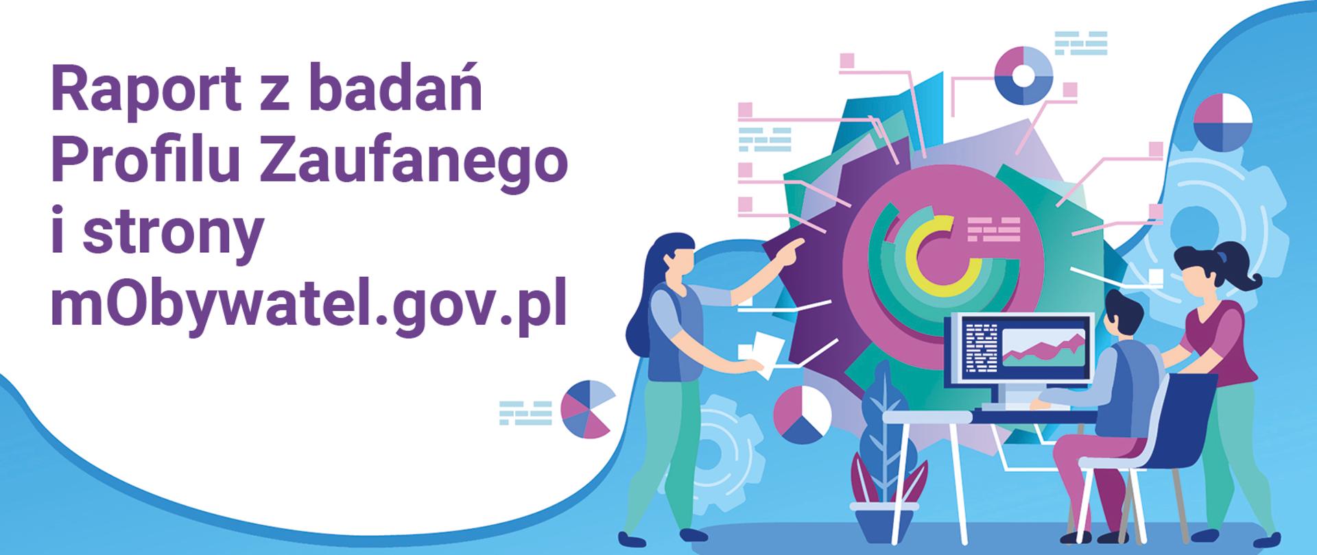 Baner do raportu z badań Profil zaufany i strony mObywatel.gov.pl