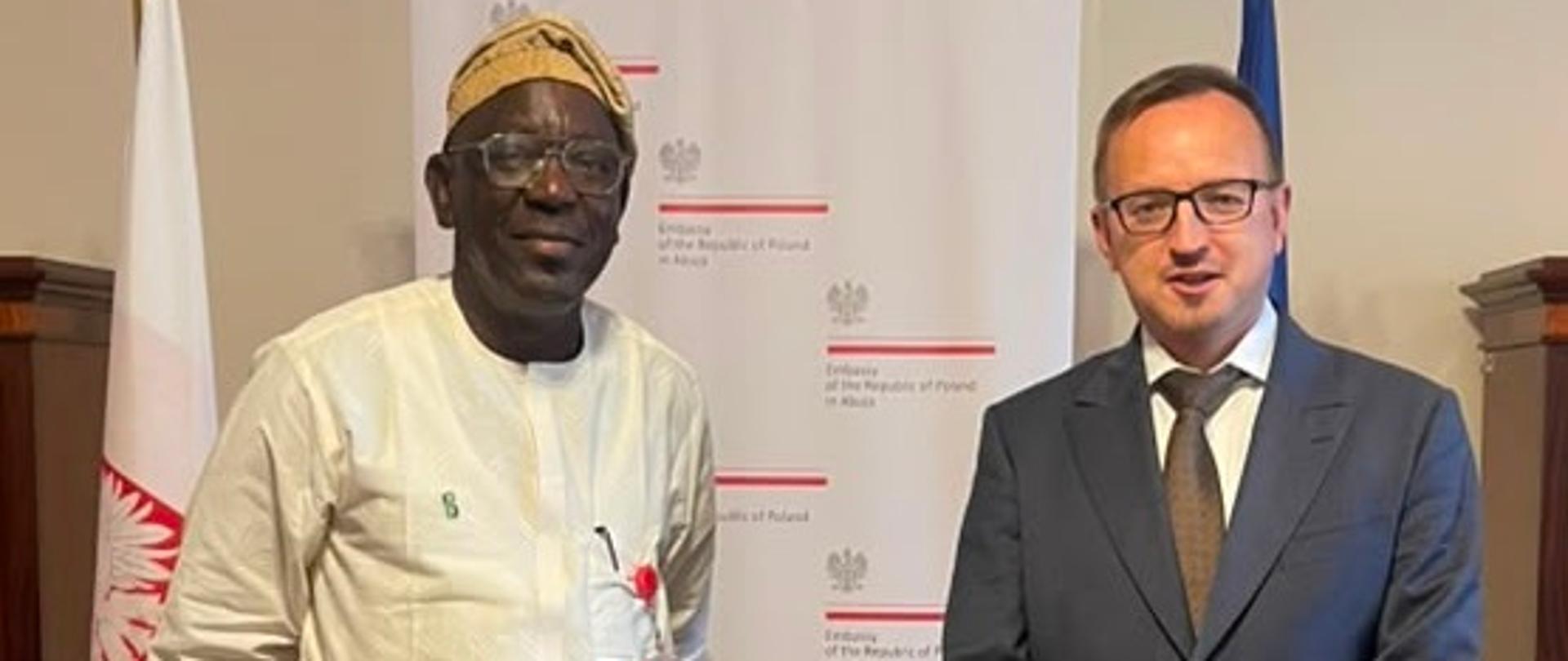 Pan Adeboye Adeyinka i Amb. Michał Cygan