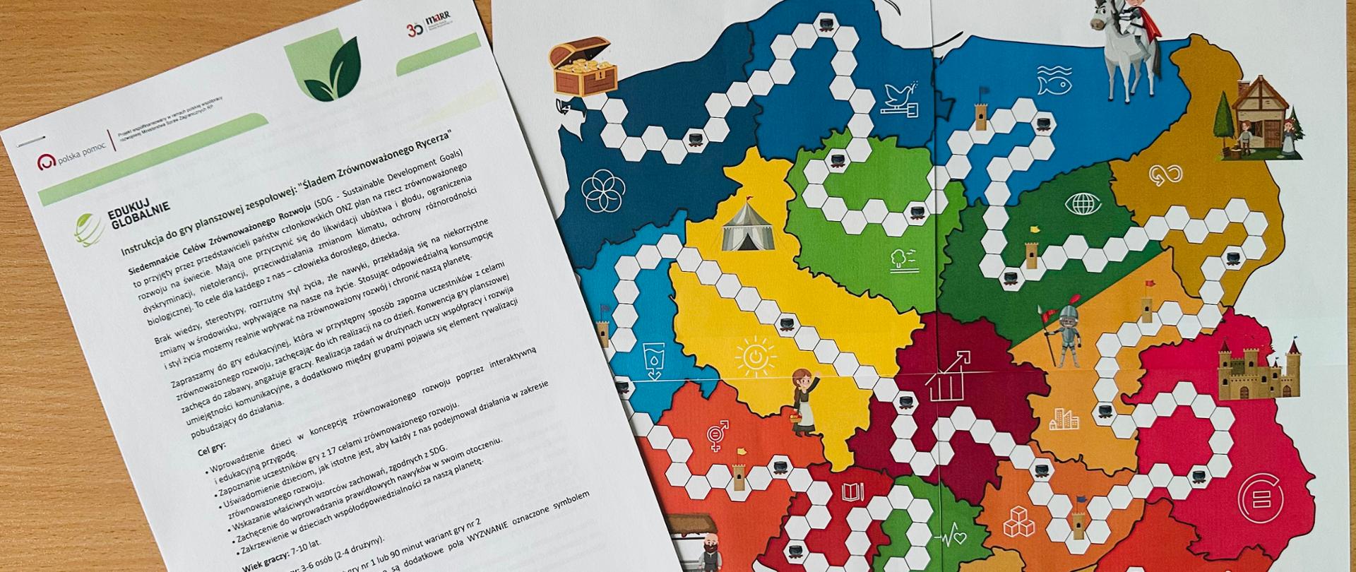 Plansza do gry oraz instrukcja