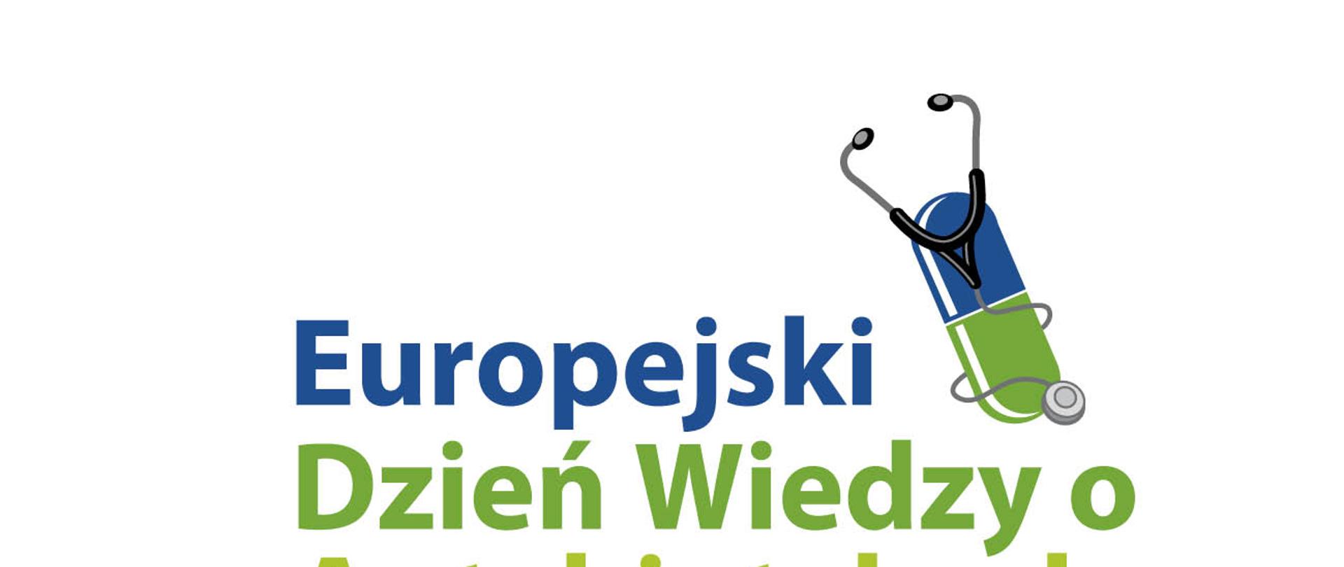 Na białym tle napis: Europejski Dzień Wiedzy o Antybiotykach 