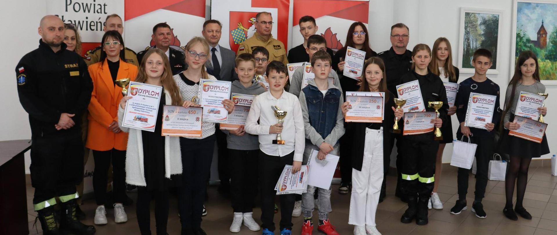 Turnieju Wiedzy Pożarniczej „Młodzież Zapobiega Pożarom"