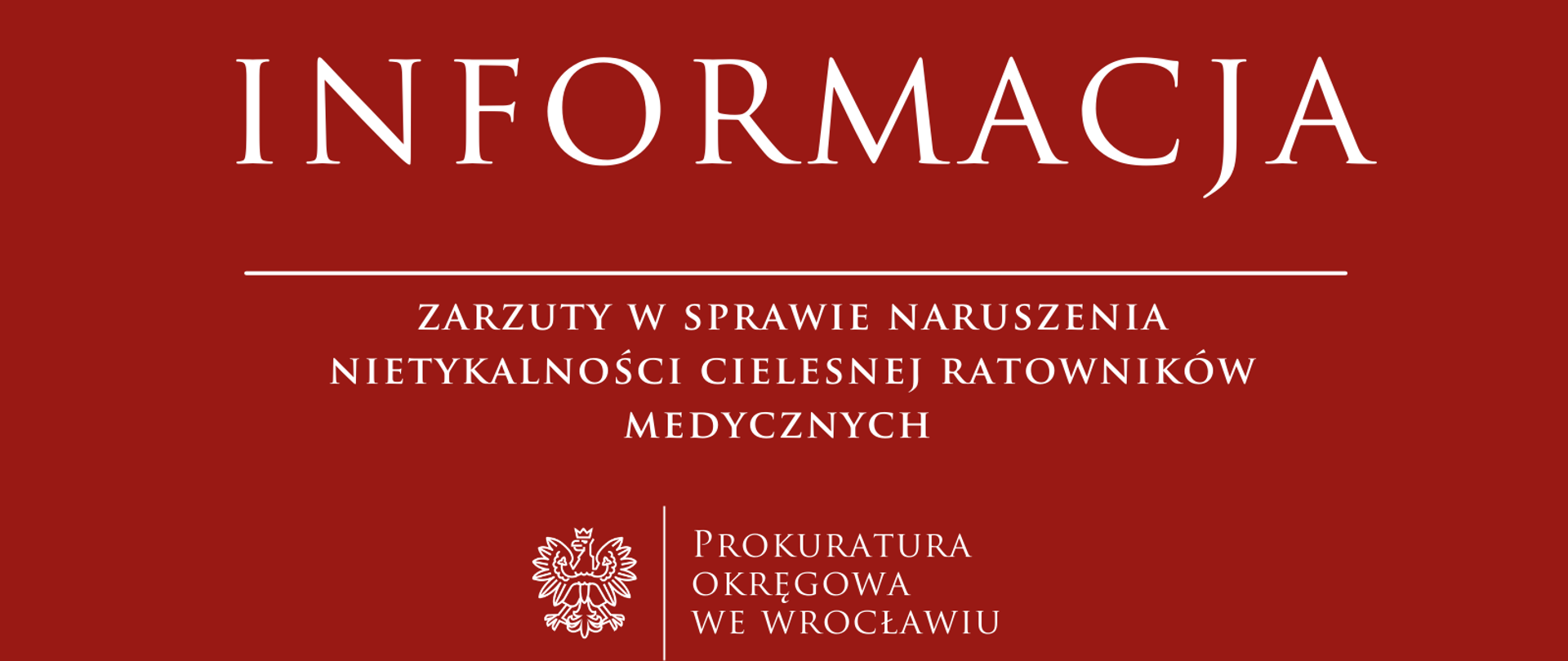 Zarzuty dla sprawcy naruszenia nietykalności cielesnej ratowników medycznych 