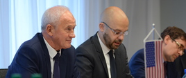Minister Energii Krzysztof Tchórzewski wraz z wiceministrami Tadeuszem Skoblem i Tomaszem Dąbrowskim spotkali się z zastępcą Sekretarza Stanu USA ds. zasobów energetycznych Francisem Fannonem
