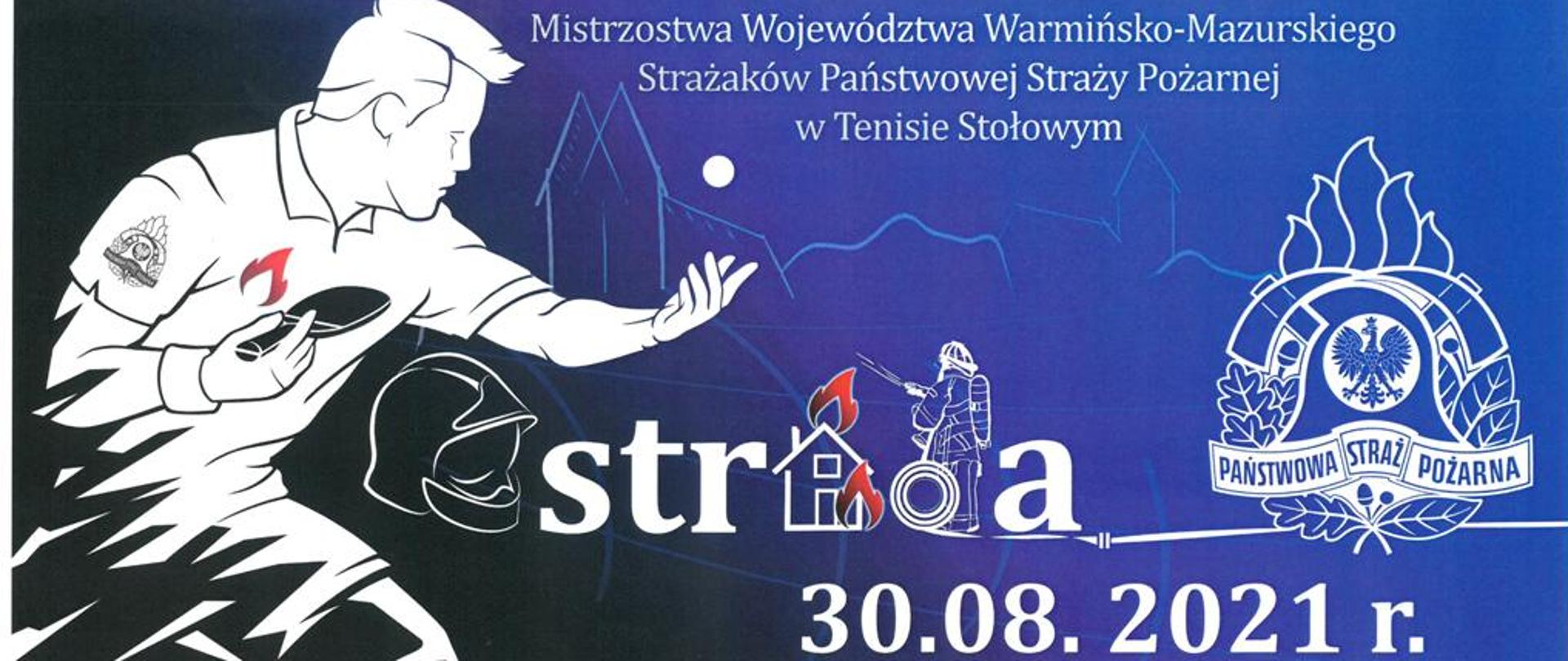 Plakat informacyjny o rozgrywkach.