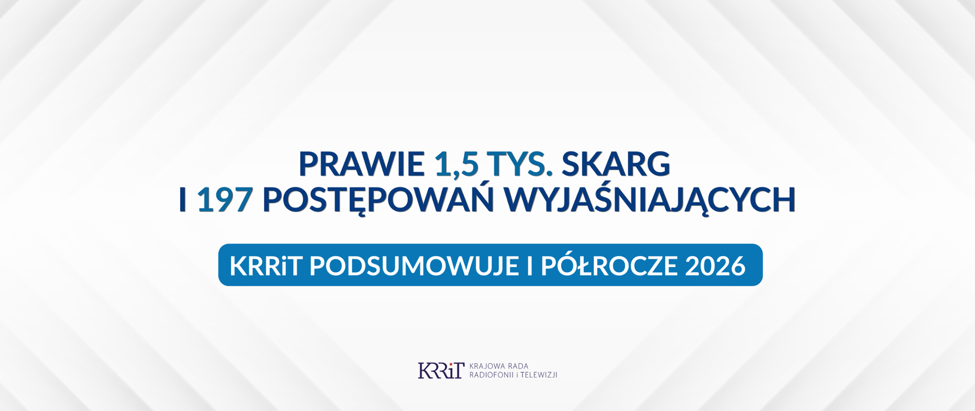 Prawie 1,5 tys. skarg i 197 postępowań wyjaśniających. KRRiT podsumowuje I półrocze 2026