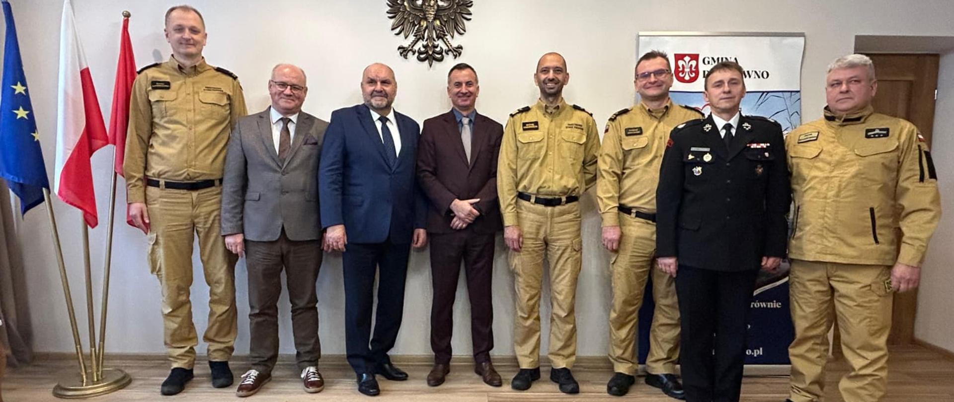 Uroczyste podpisanie porozumienia międzygminnego w sprawie ustalenia terenu działań ratowniczych – gminy Rybno i Dąbrówno