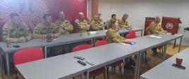 Odprawa pionu operacyjnego w Komendzie Powiatowej PSP w Rawiczu