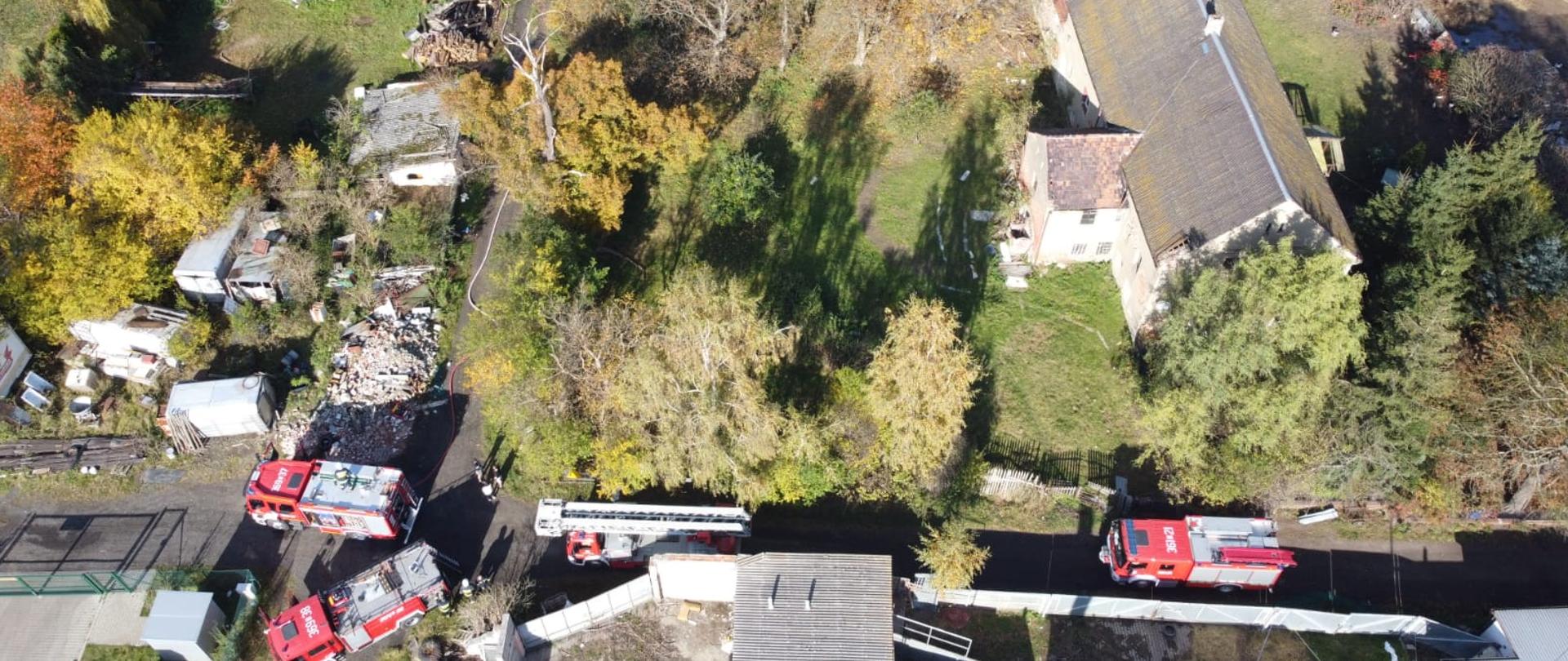 Pożar domu w Miłkowicach