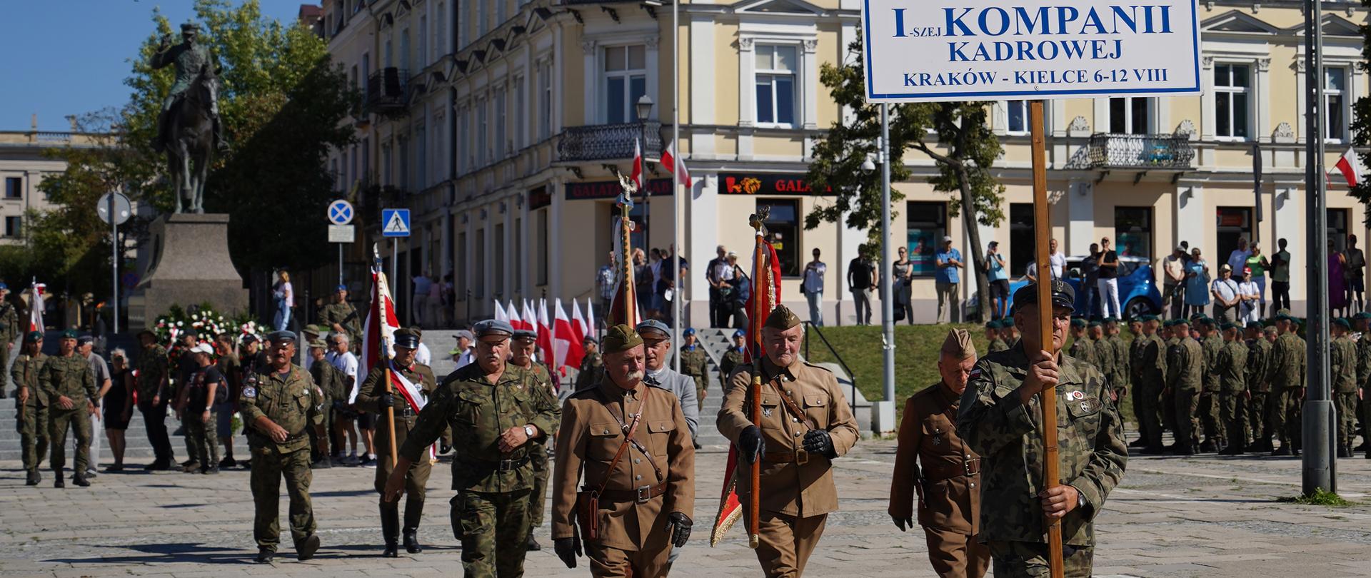 Powitanie LIX Marszu Szlakiem Pierwszej Kompanii Kadrowej - Kielce, 12 sierpnia 2024