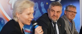 Minister J. K. Ardanowski podczas panelu dyskusyjnego