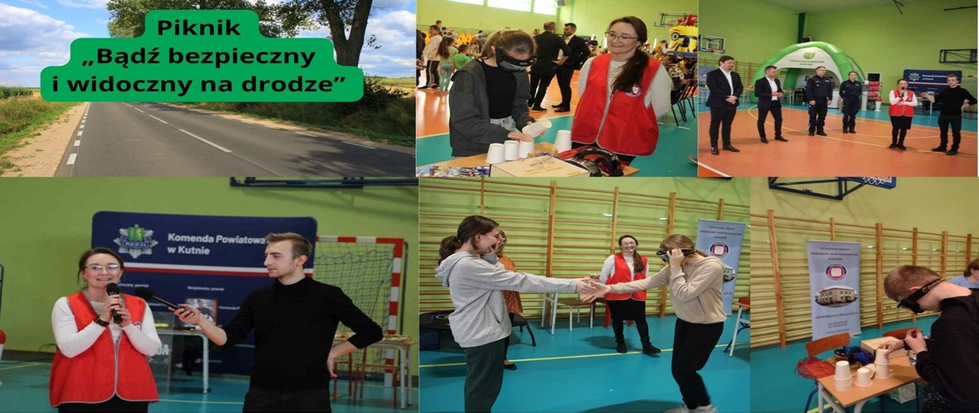 Powiatowa Stacja Sanitarno – Epidemiologiczna gościnnie w Szkole Podstawowej im. Gen. Władysława Andersa w Nowem na pikniku „Bądź bezpieczny i widoczny na drodze”