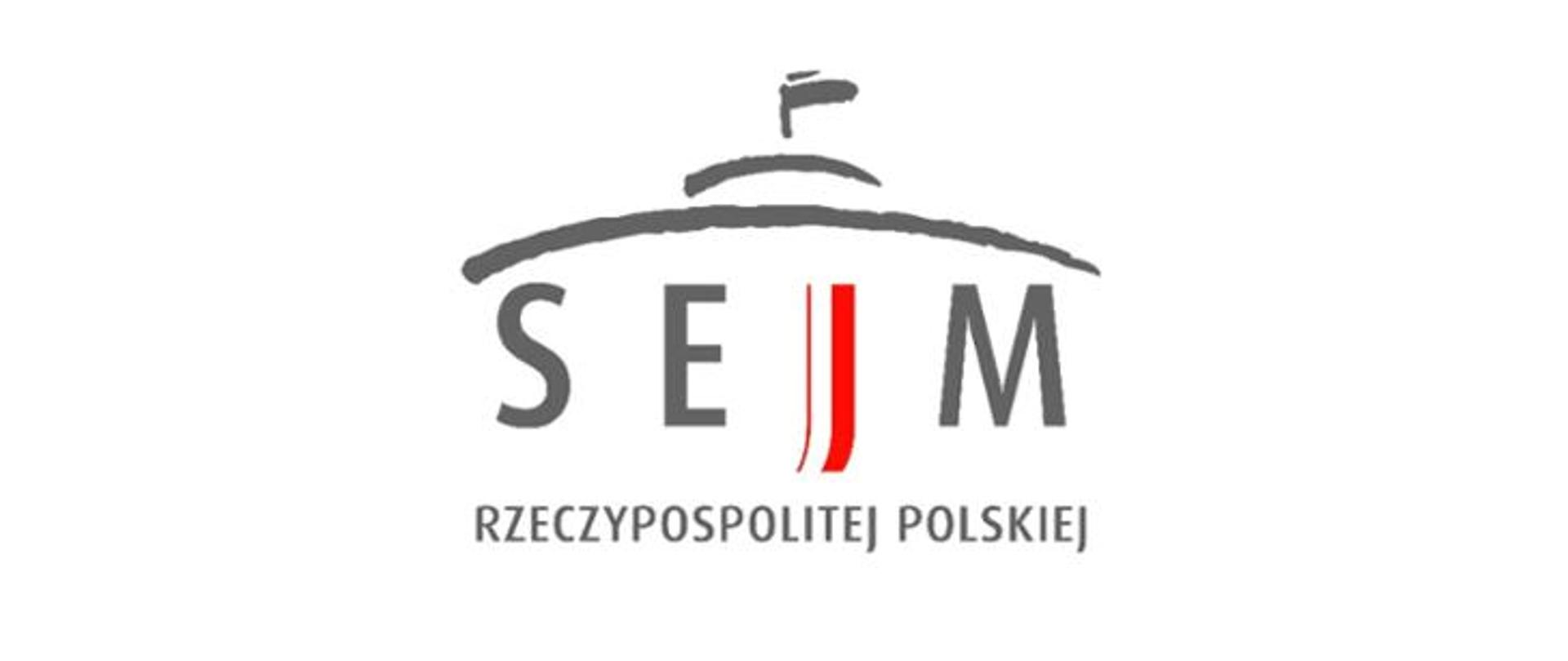 Zdjęcie przedstawia napis sejm rzeczypospolitej polskiej 