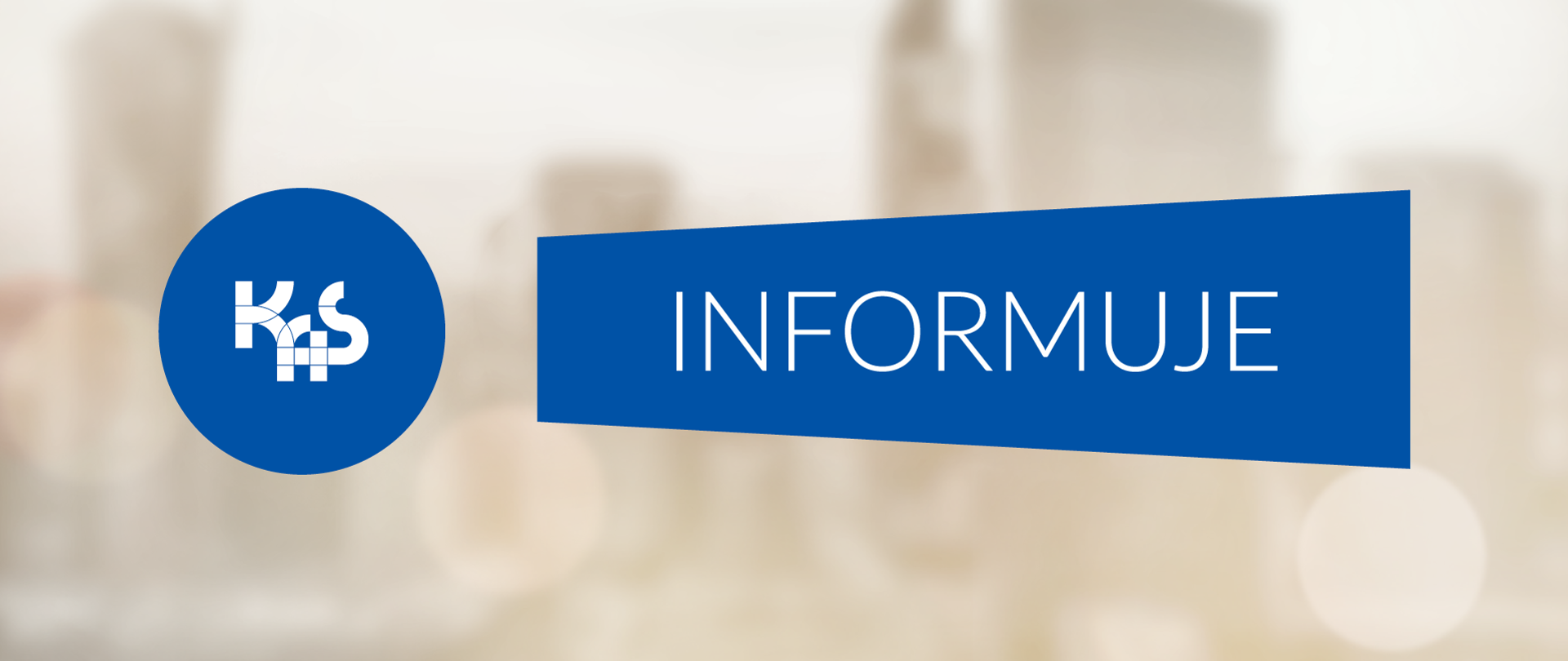 Niebieski wykrzyknik w poziomie z napisem KAS Informuje