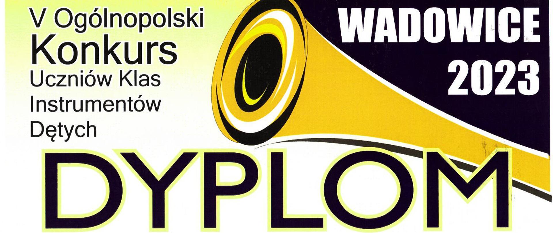 Dyplom za wyróżniający akompaniament dla Marty Szybisz, Wadowice 2023