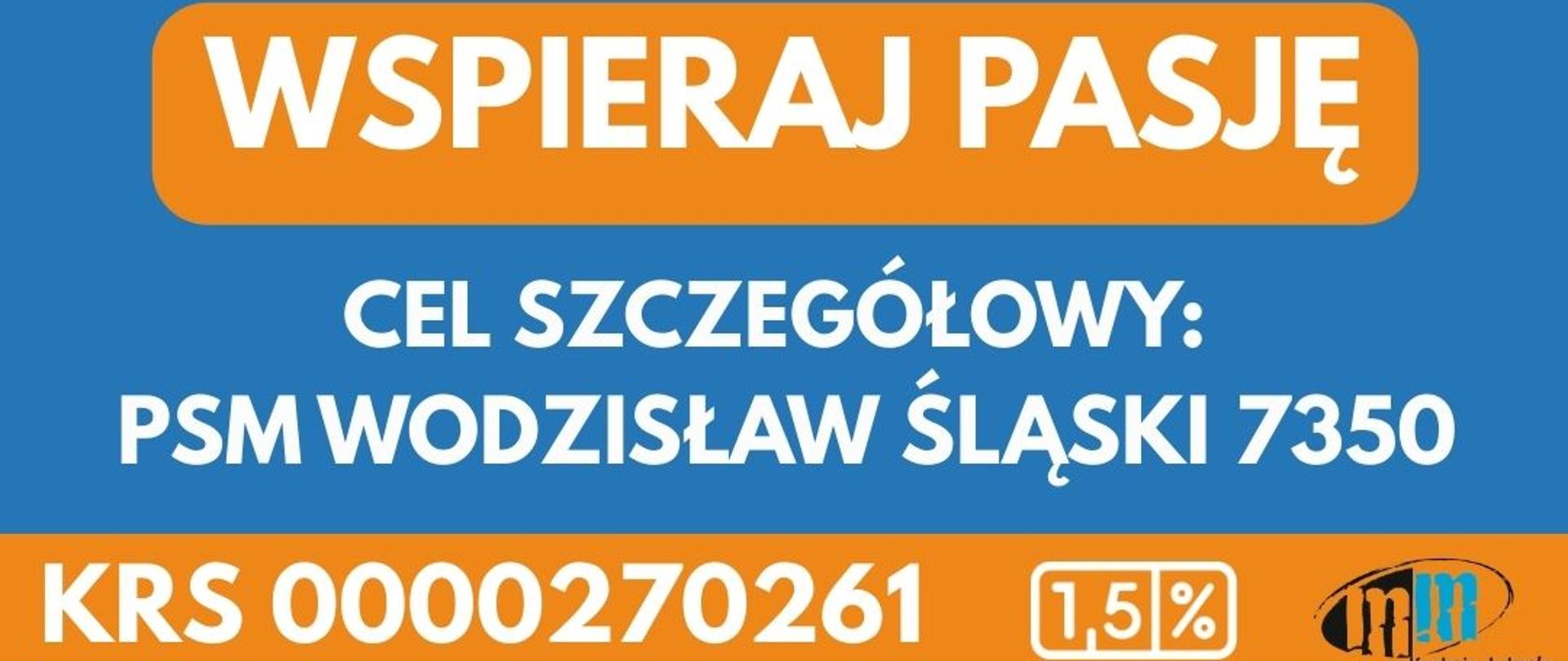 Plakat ze zdjęciami uczniów i napisem Wspieraj pasję