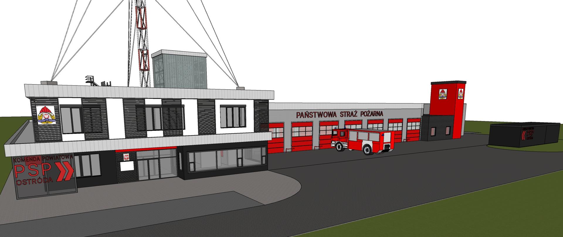 Budowa Komendy Powiatowej Państwowej Straży Pożarnej z siedzibą Jednostki Ratowniczo-Gaśniczej PSP w Ostródzie – Etap I