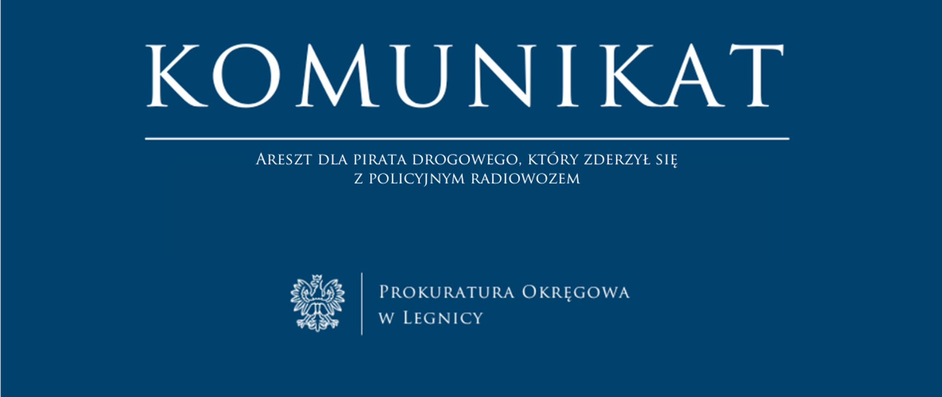 Areszt dla pirata drogowego, który zderzył się z policyjnym radiowozem