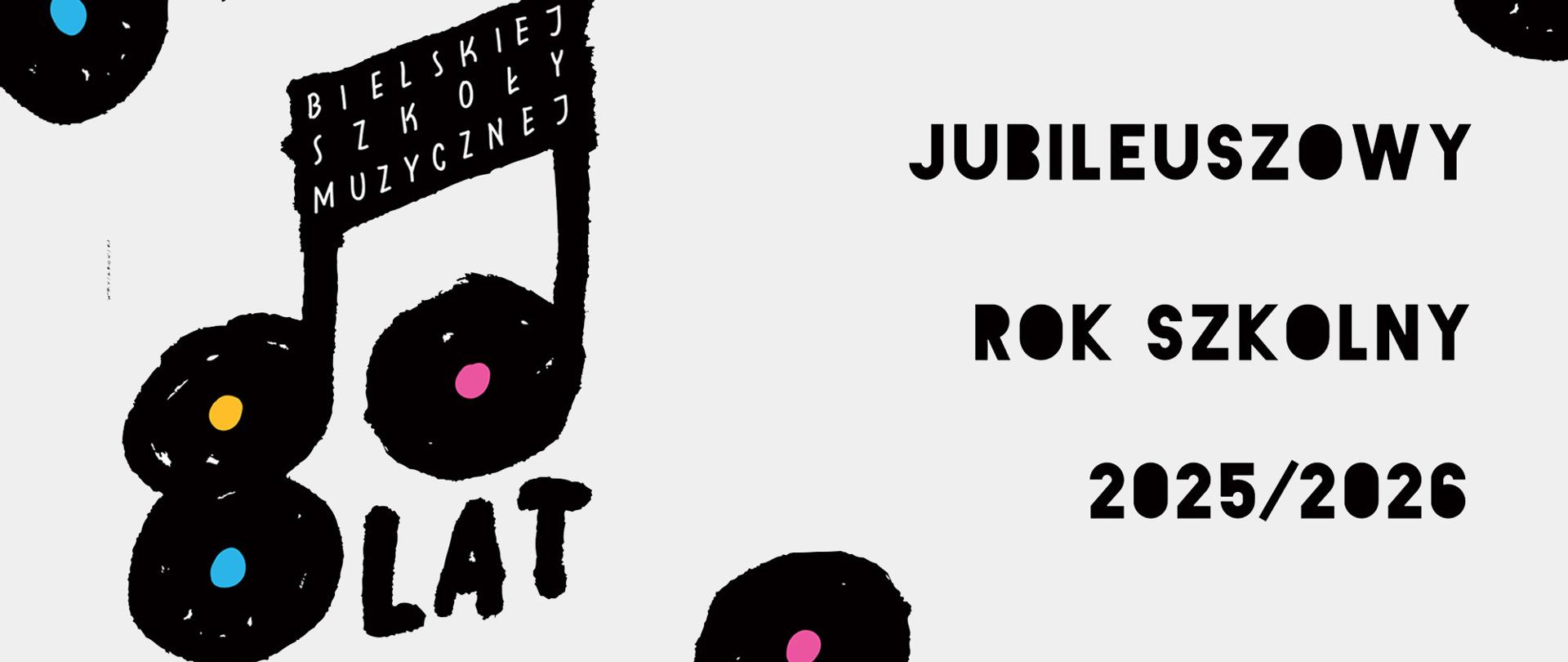 grafika 80 lat Bielskiej Szkoły Muzycznej 