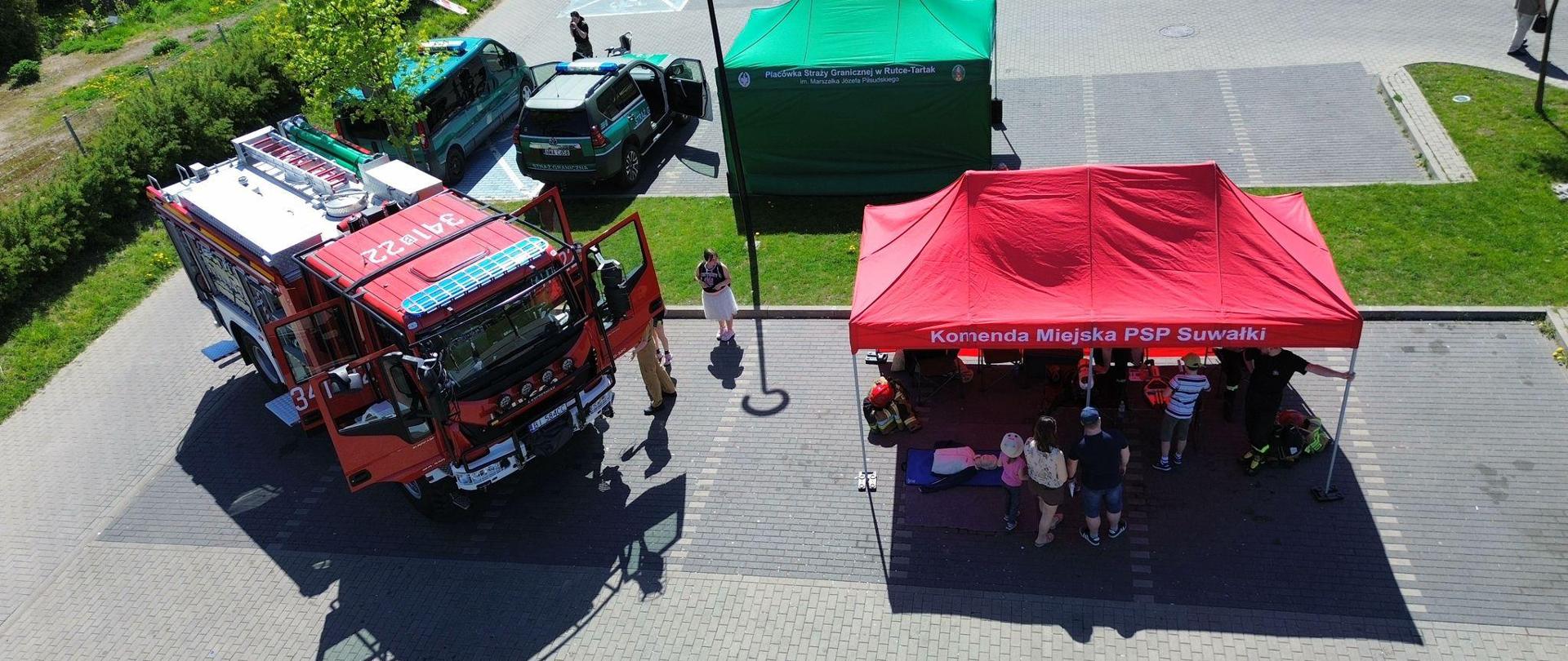 Obchody 20 lecia Unii Europejskiej stoisko promocyjne PSP