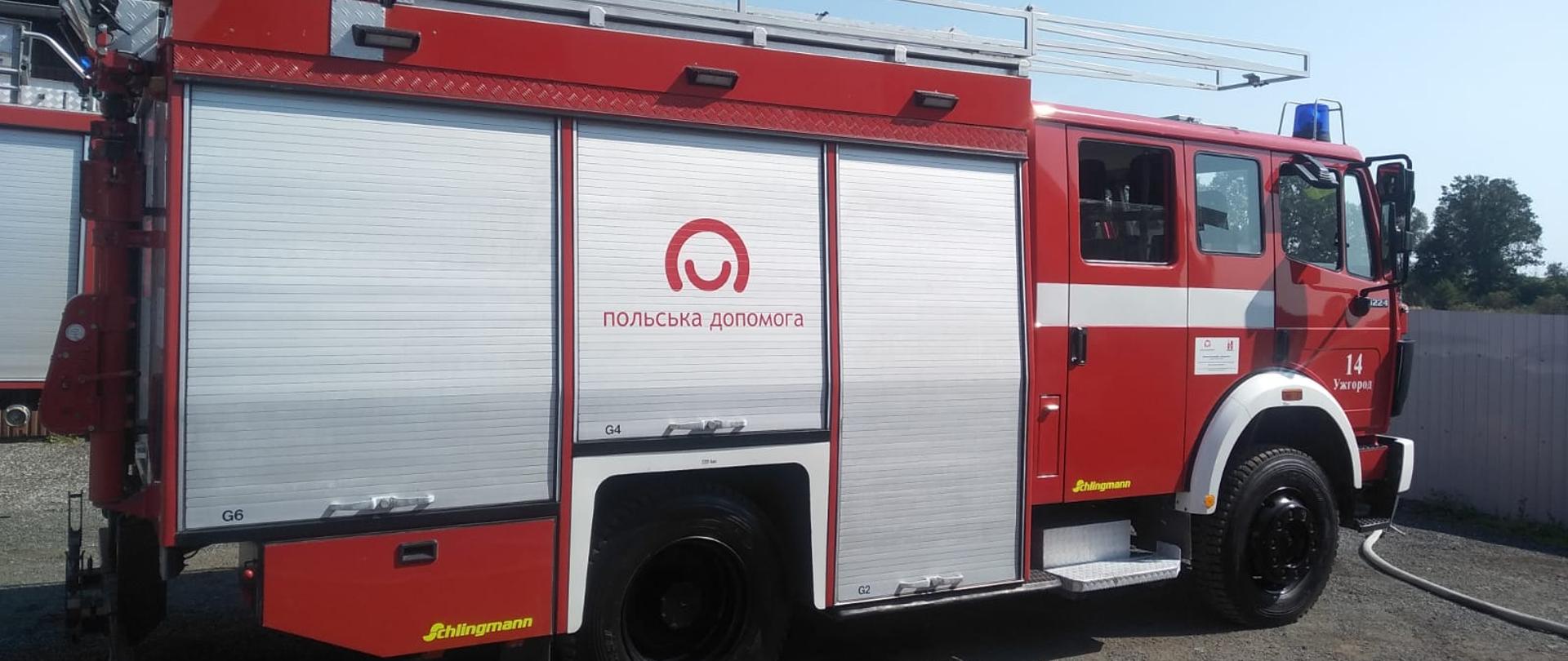 samochód staży pożarnej