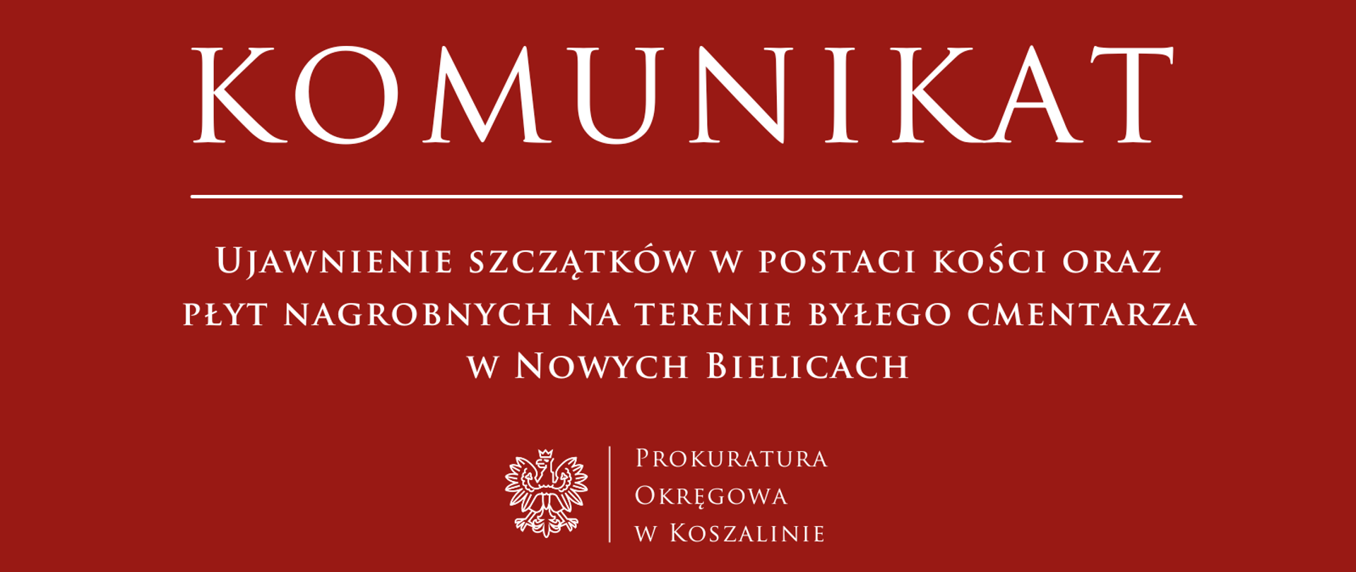 Ujawnienie szczątków w postaci kości oraz płyt nagrobnych na terenie byłego cmentarza w Nowych Bielicach