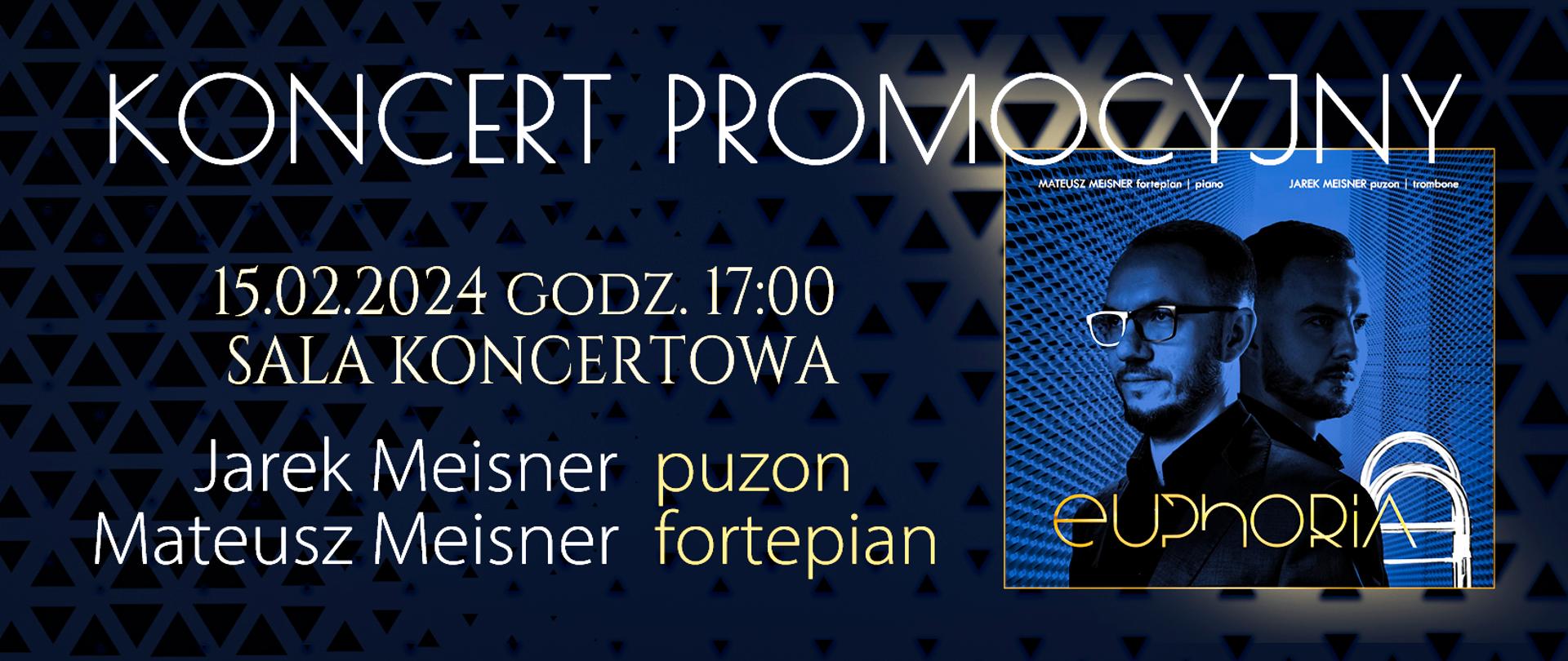 Na grantowym tle ze zdobieniami, na środku banera nazwa wydarzenia. Po prawej stronie zdjęcie okładki płyty. Po lewej stronie data, godzina, miejsce koncertu oraz nazwiska występujących