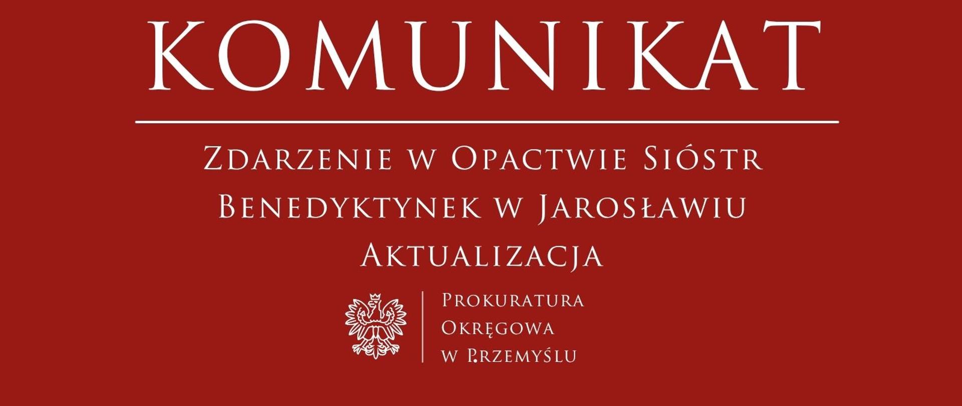 Zdarzenie w Opactwie Sióstr Benedyktynek w Jarosławiu