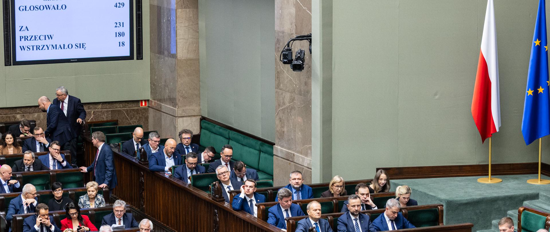 Sejm RP z udziałem ministra Tomasza Siemoniaka