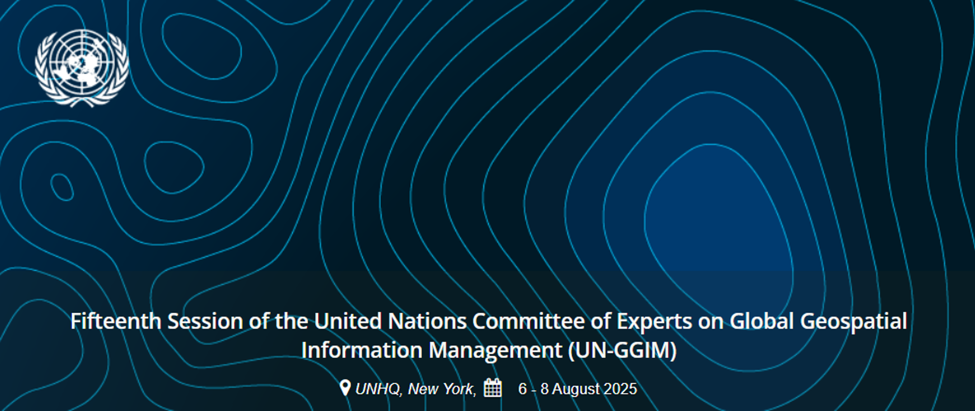 Information poster for the 15th session of the UN-GGIM