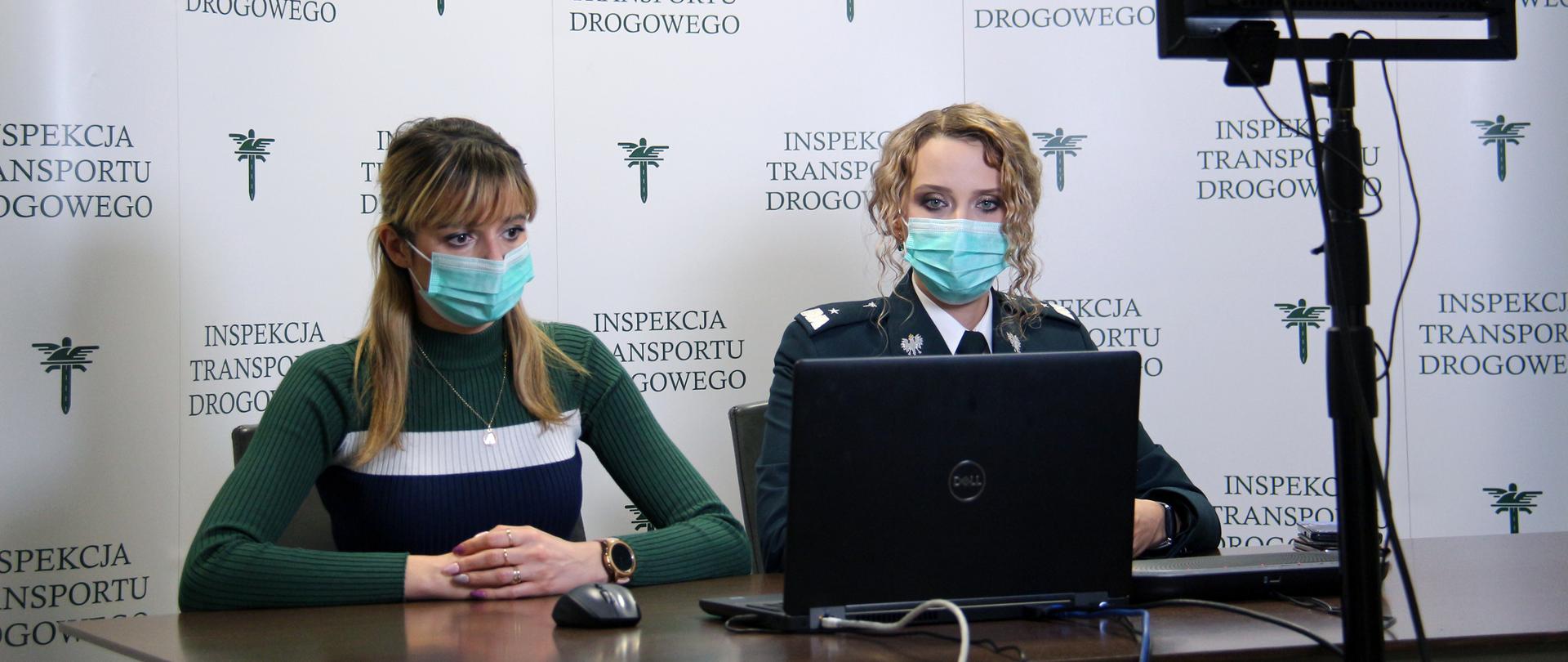 Dyrektor GGI Aldona Wojda i p.o. Zastępca Głównego Inspektora Joanna Smolińska podczas warsztatów online