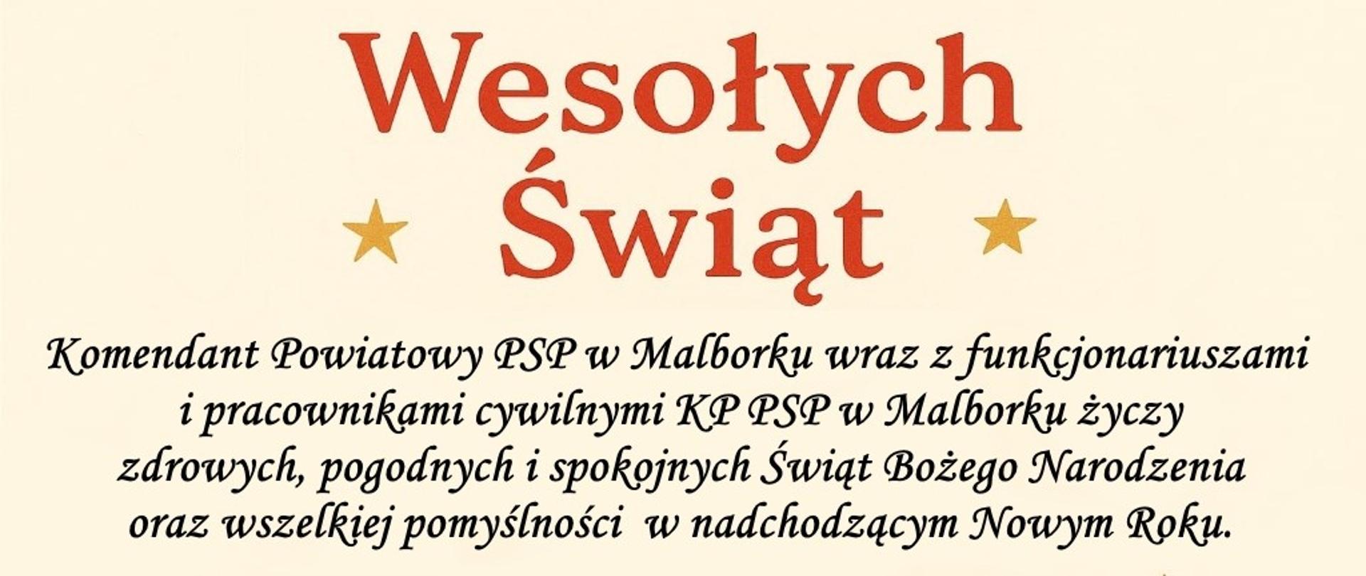 Grafika z życzeniami Mikołajem, reniferem, gwiazdkami oraz choinkami