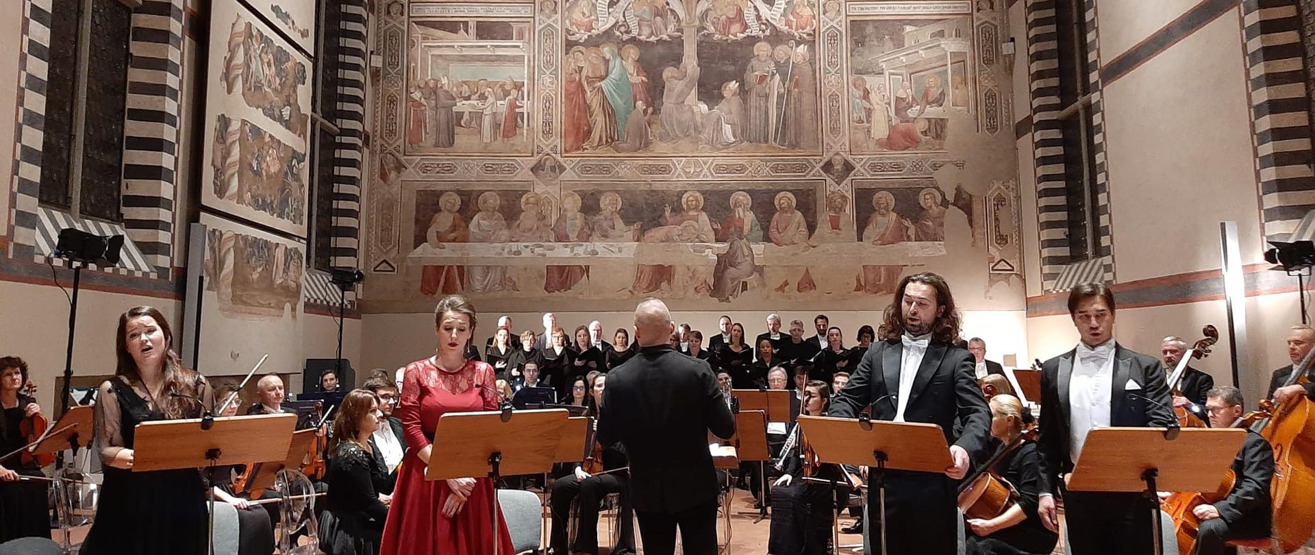 Koncert Filharmonii Krakowskiej w Cenacolo Bazyliki Św. Krzyża we Florencji