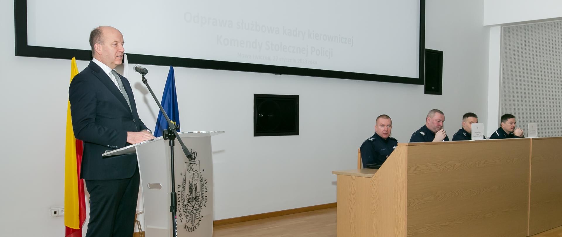 Roczna Narada Służbowej kadry kierowniczej Policji garnizonu stołecznego/ fot. Marek Szałajski KSP