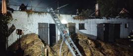 Pożar budynku gospodarczego w Smarklicach, gm. Drohiczyn