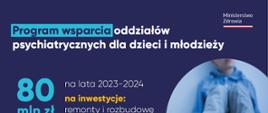Grafika: program wsparcia oddziałów psychiatrycznych dla dzieci i młodzieży