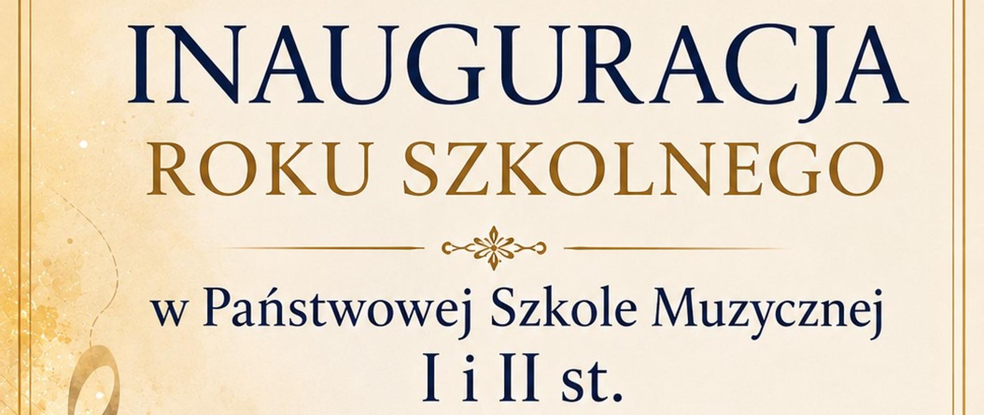 inauguracja roku szkolnego 2026/2027